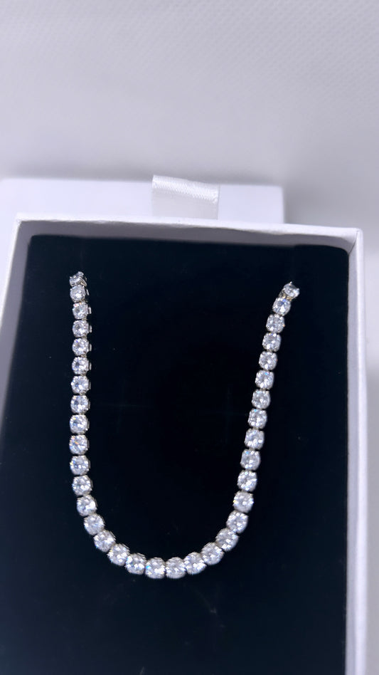 Silver Tennis Necklace