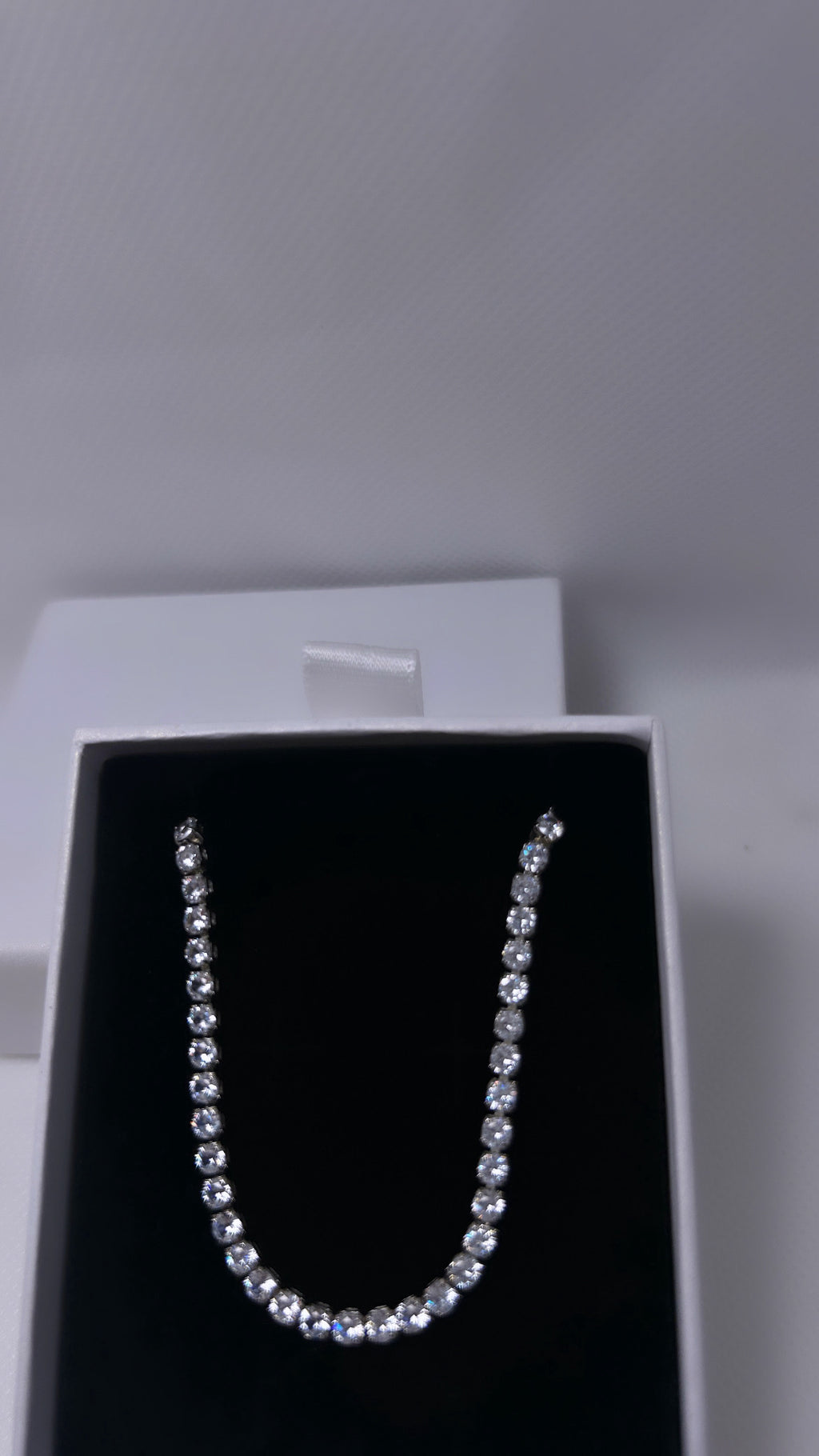 Silver Tennis Necklace