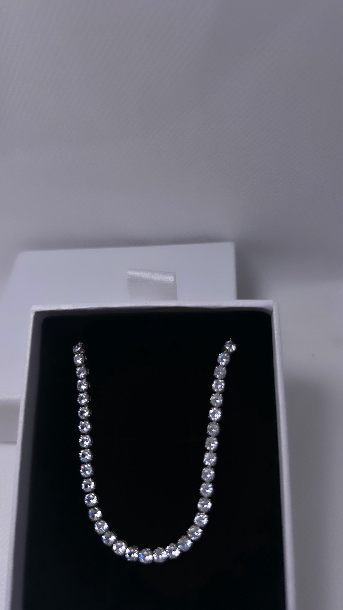 Silver Tennis Necklace