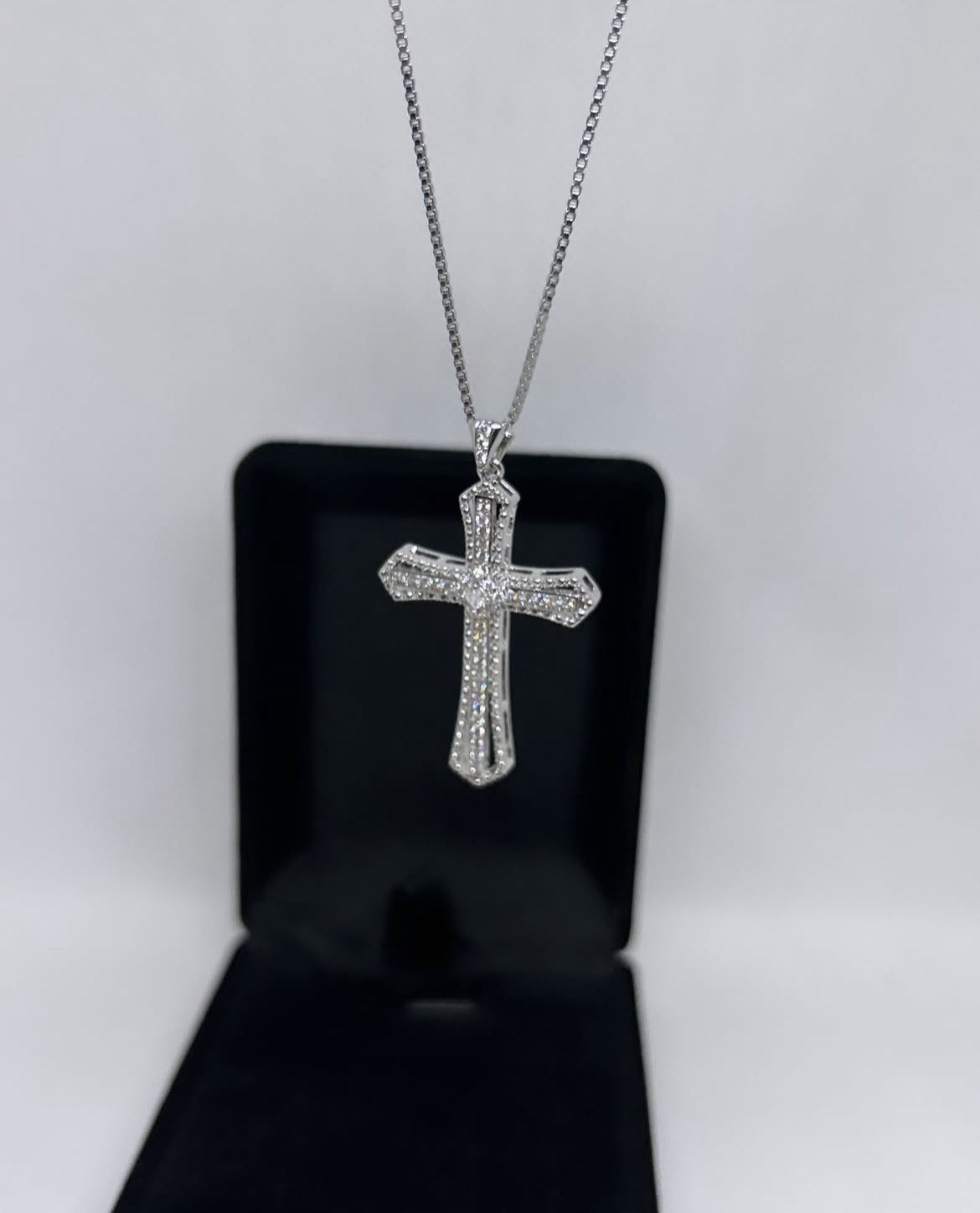 Rose Cross Necklace