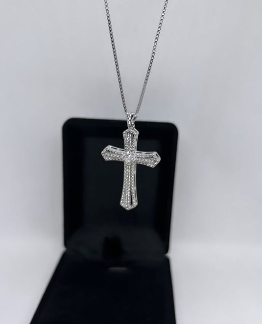 Rose Cross Necklace